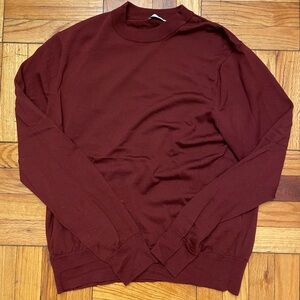 Sandro men’s XXL wool sweater maroon